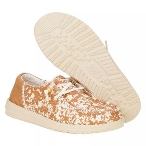 NWT Hey Dude Wendy Funk Animal Print Shoes Tan Multi Women’s 10 Wide